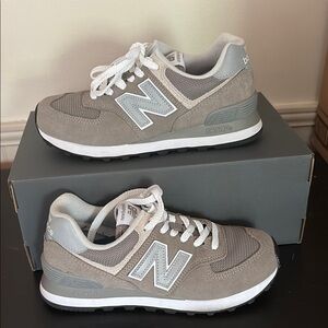 New Balance 574 Core Grey White US 6.5